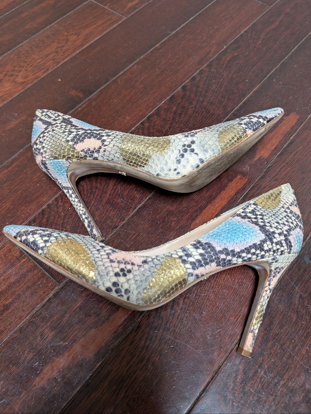 Sam Edelman Hazel Snake Pump - Blue - Picture 6 of 9